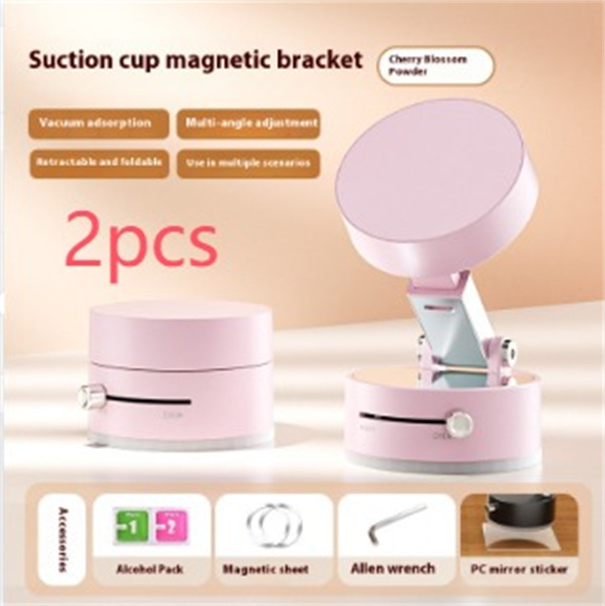 TIKTOK VIRAL Foldable Magnetic Vacuum Car Phone Holder